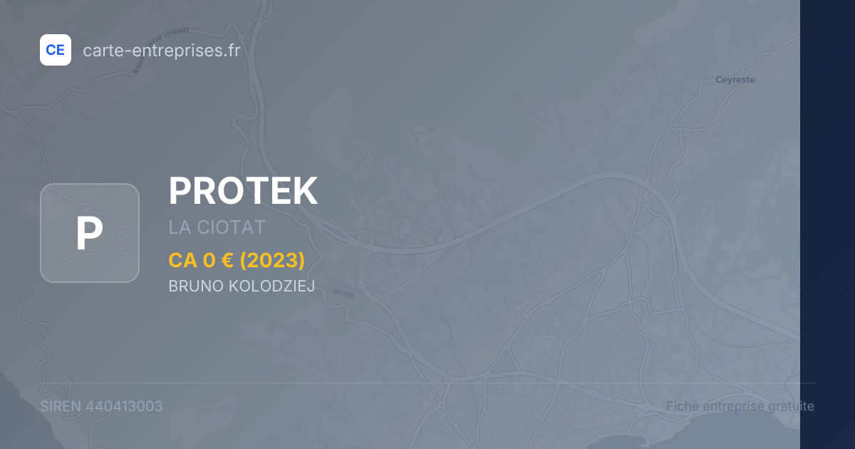 PROTEK — 440413003 — fiche entreprise