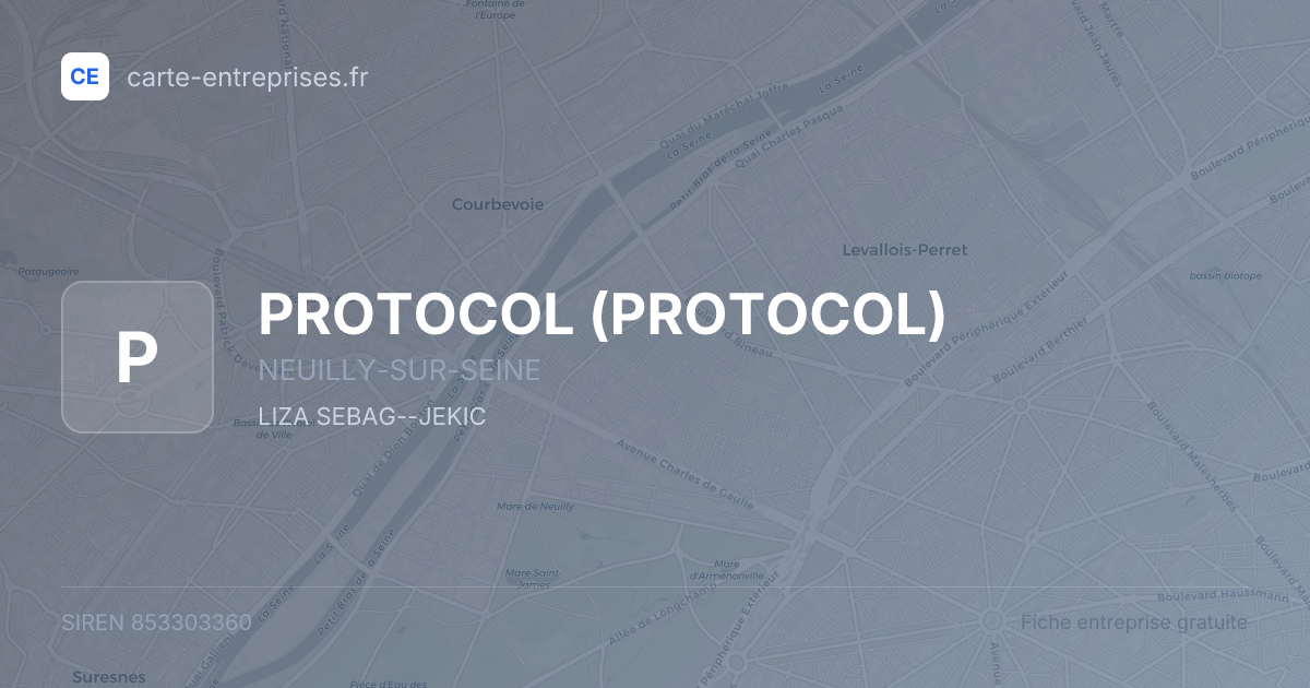 PROTOCOL — 853303360 — fiche entreprise