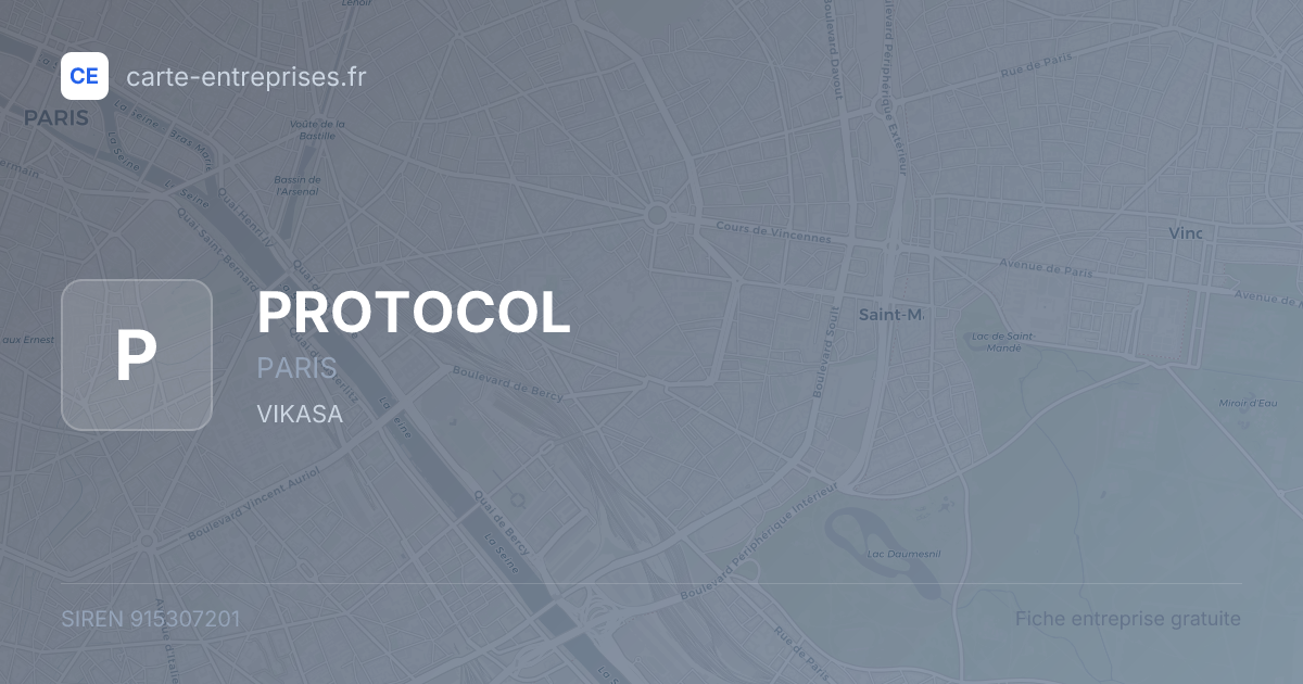 PROTOCOL — 915307201 — fiche entreprise