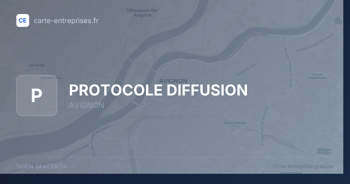 PROTOCOLE DIFFUSION — 344839014 — fiche entreprise
