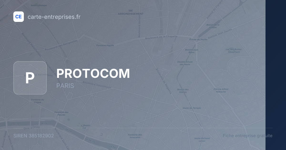 PROTOCOM — 385182902 — fiche entreprise