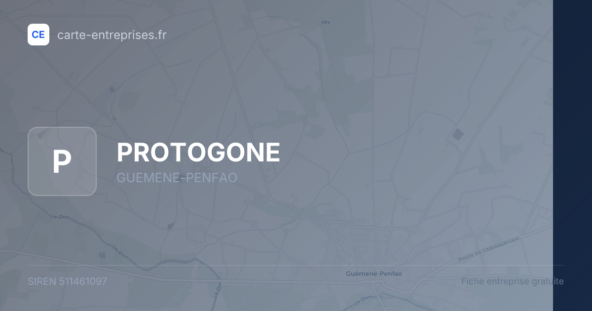 PROTOGONE — 511461097 — fiche entreprise