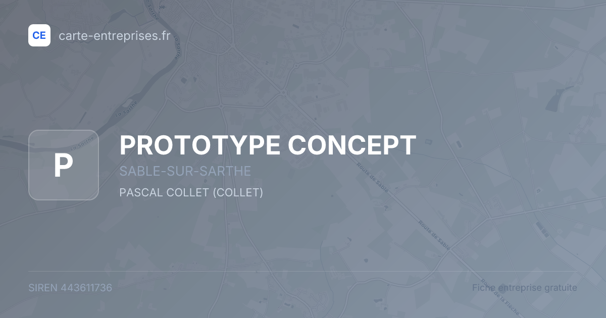 PROTOTYPE CONCEPT — 443611736 — fiche entreprise