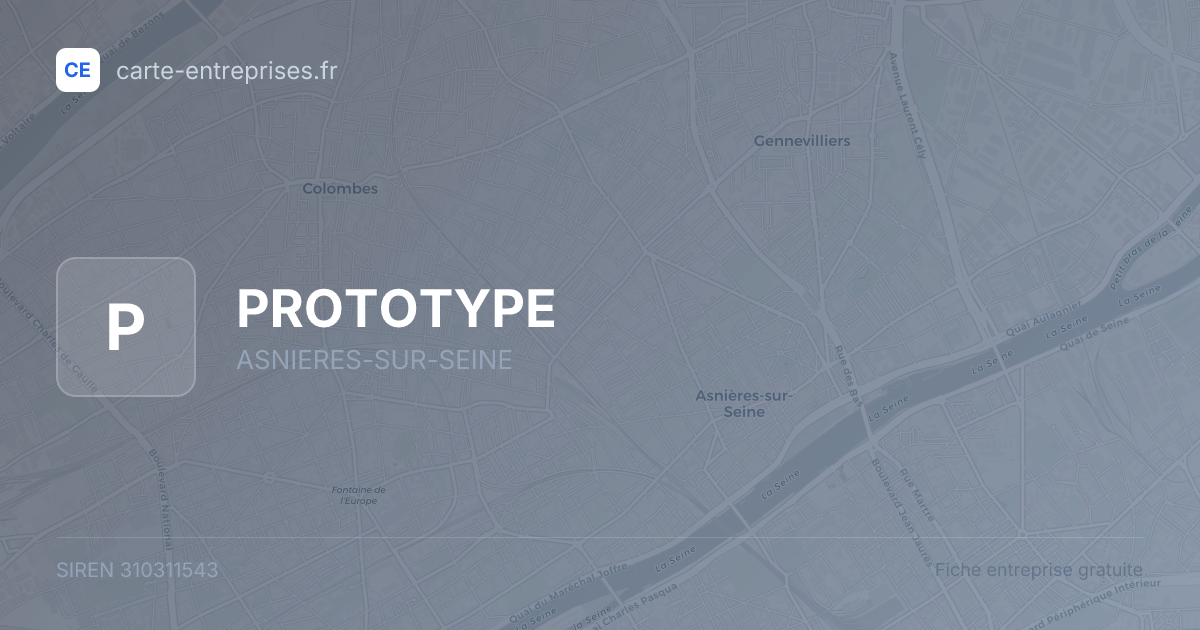 PROTOTYPE — 310311543 — fiche entreprise