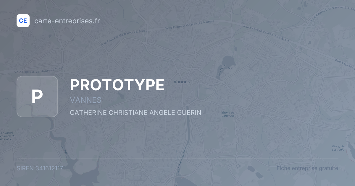 PROTOTYPE — 341612117 — fiche entreprise