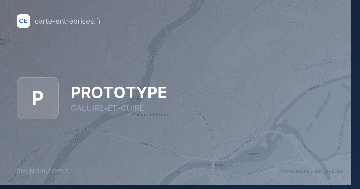 PROTOTYPE — 348275223 — fiche entreprise