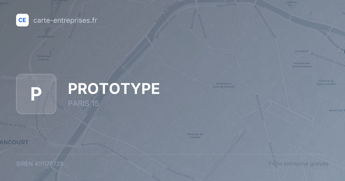 PROTOTYPE — 401178728 — fiche entreprise