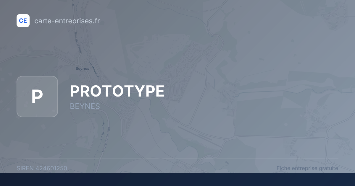 PROTOTYPE — 424601250 — fiche entreprise