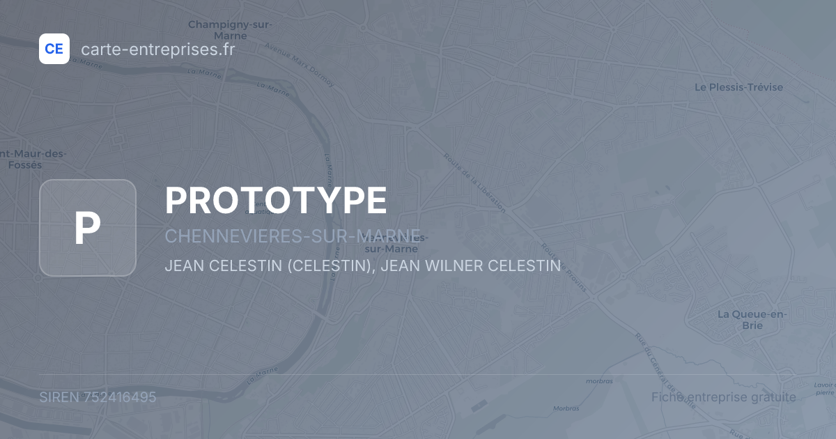 PROTOTYPE — 752416495 — fiche entreprise