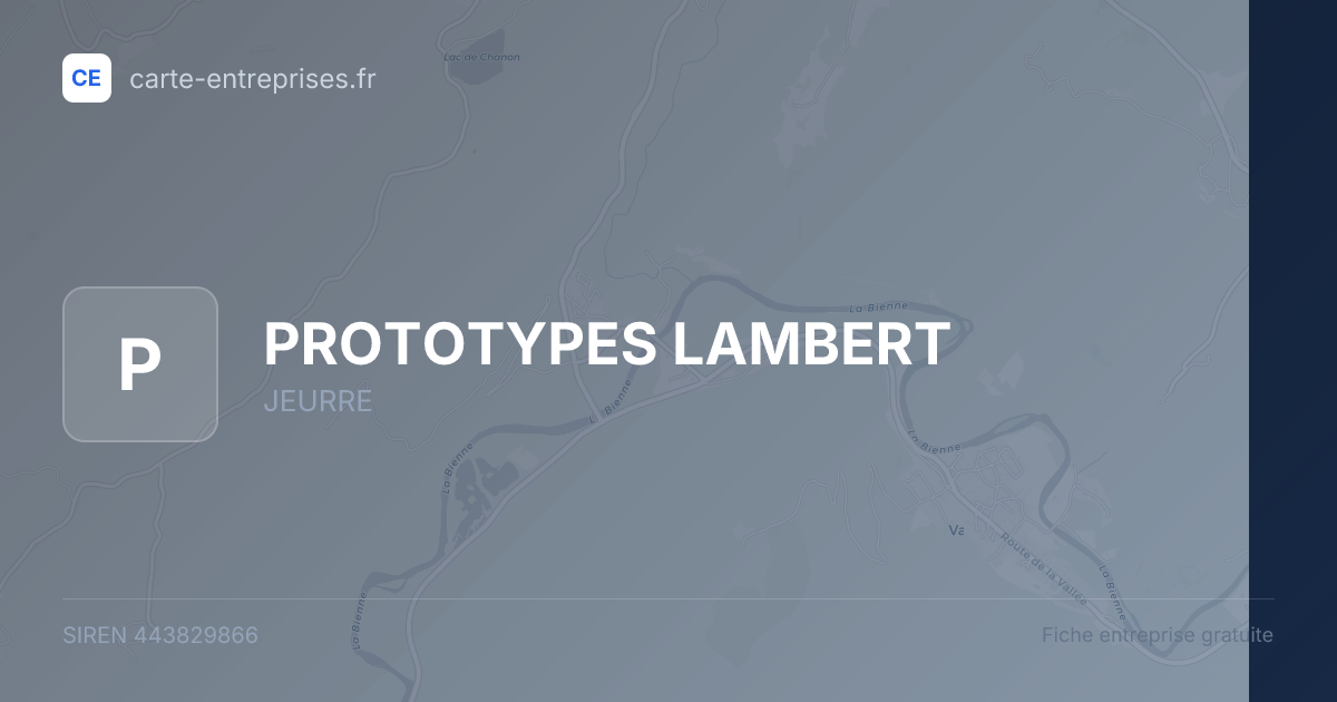 PROTOTYPES LAMBERT — 443829866 — fiche entreprise