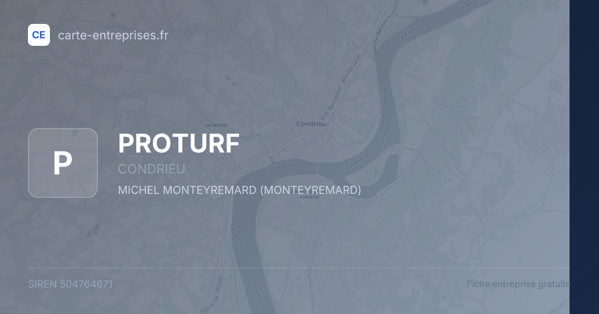 PROTURF — 504764671 — fiche entreprise