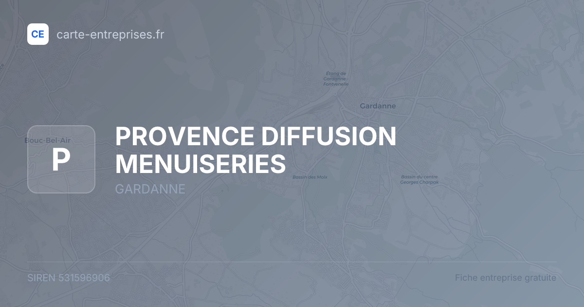 PROVENCE DIFFUSION MENUISERIES — 531596906 — fiche entreprise