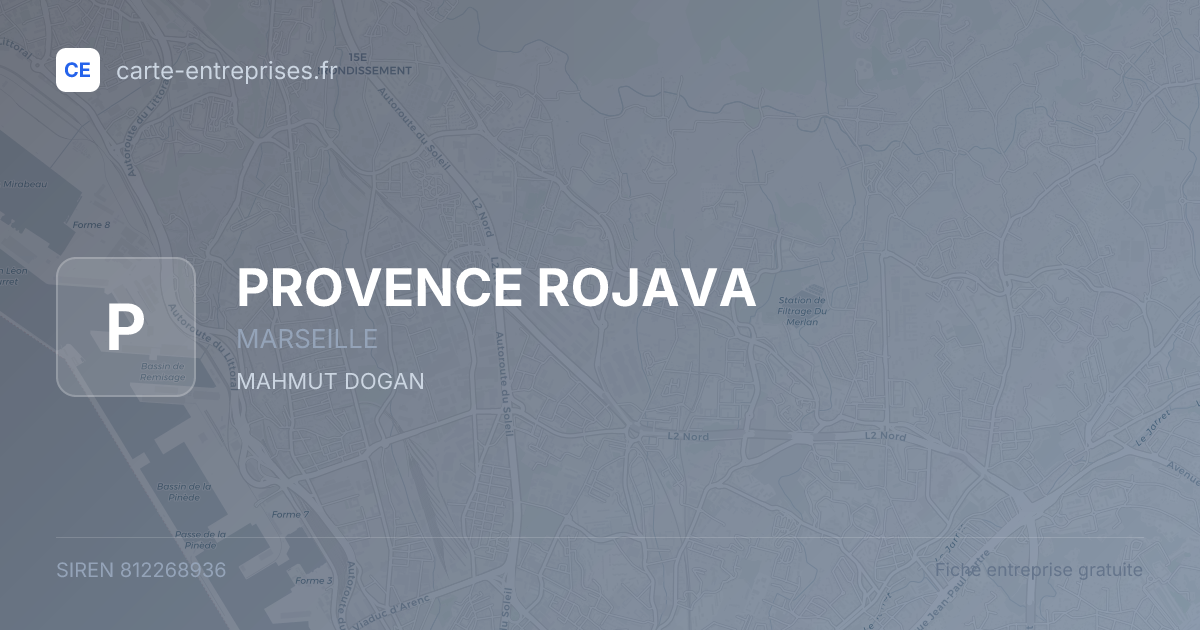 PROVENCE ROJAVA — 812268936 — fiche entreprise