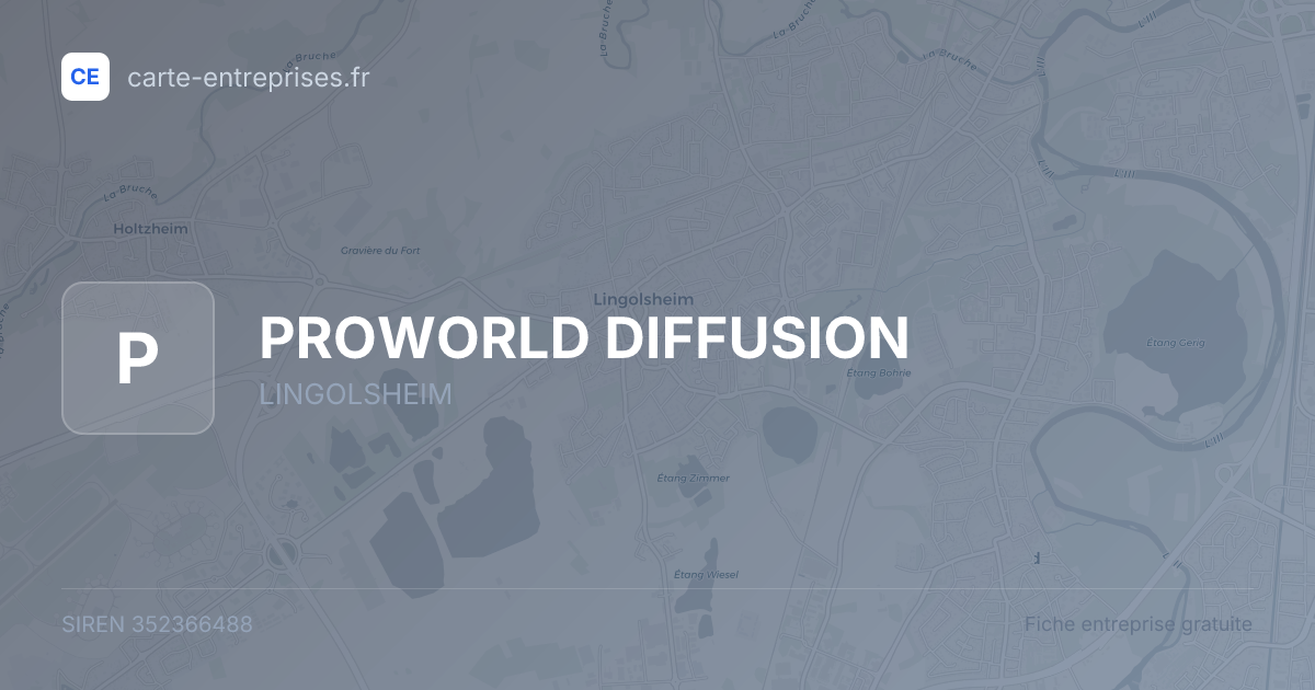 PROWORLD DIFFUSION — 352366488 — fiche entreprise