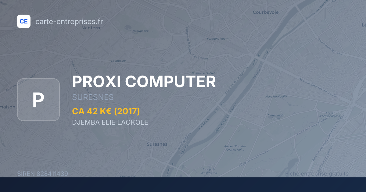 PROXI COMPUTER — 828411439 — fiche entreprise