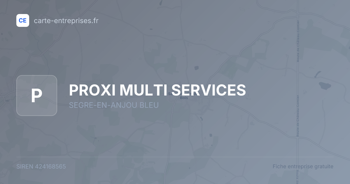 PROXI MULTI SERVICES — 424168565 — fiche entreprise
