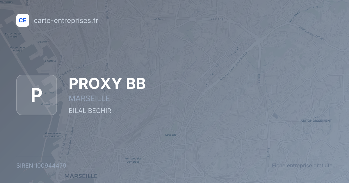 PROXY BB — 100944479 — fiche entreprise