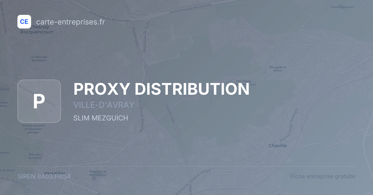 PROXY DISTRIBUTION — 840331854 — fiche entreprise