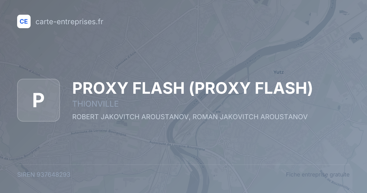 PROXY FLASH — 937648293 — fiche entreprise