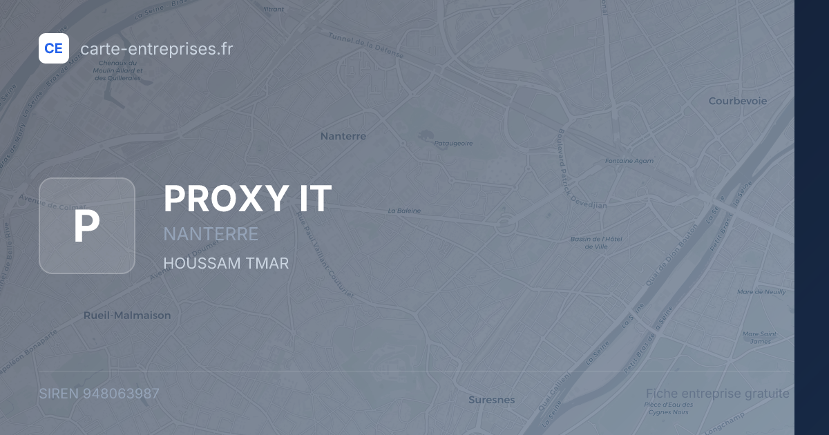 PROXY IT — 948063987 — fiche entreprise