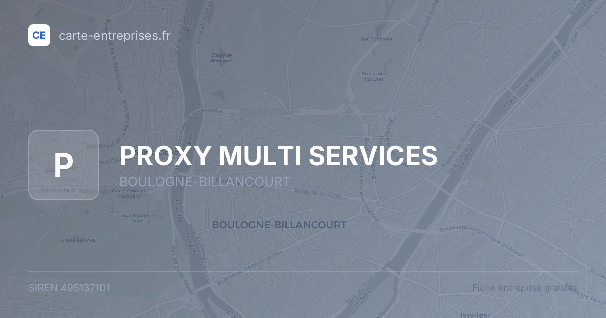 PROXY MULTI SERVICES — 495137101 — fiche entreprise