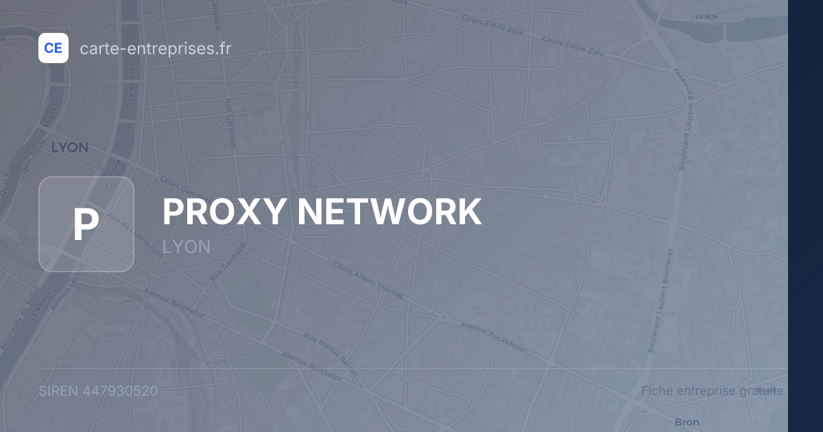 PROXY NETWORK — 447930520 — fiche entreprise