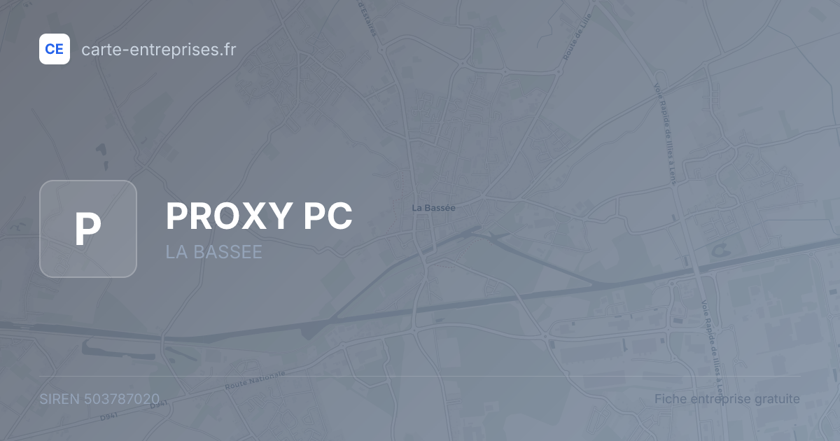 PROXY PC — 503787020 — fiche entreprise