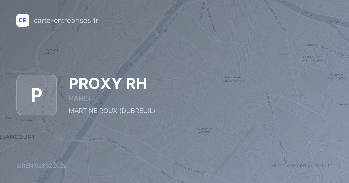 PROXY RH — 528522022 — fiche entreprise
