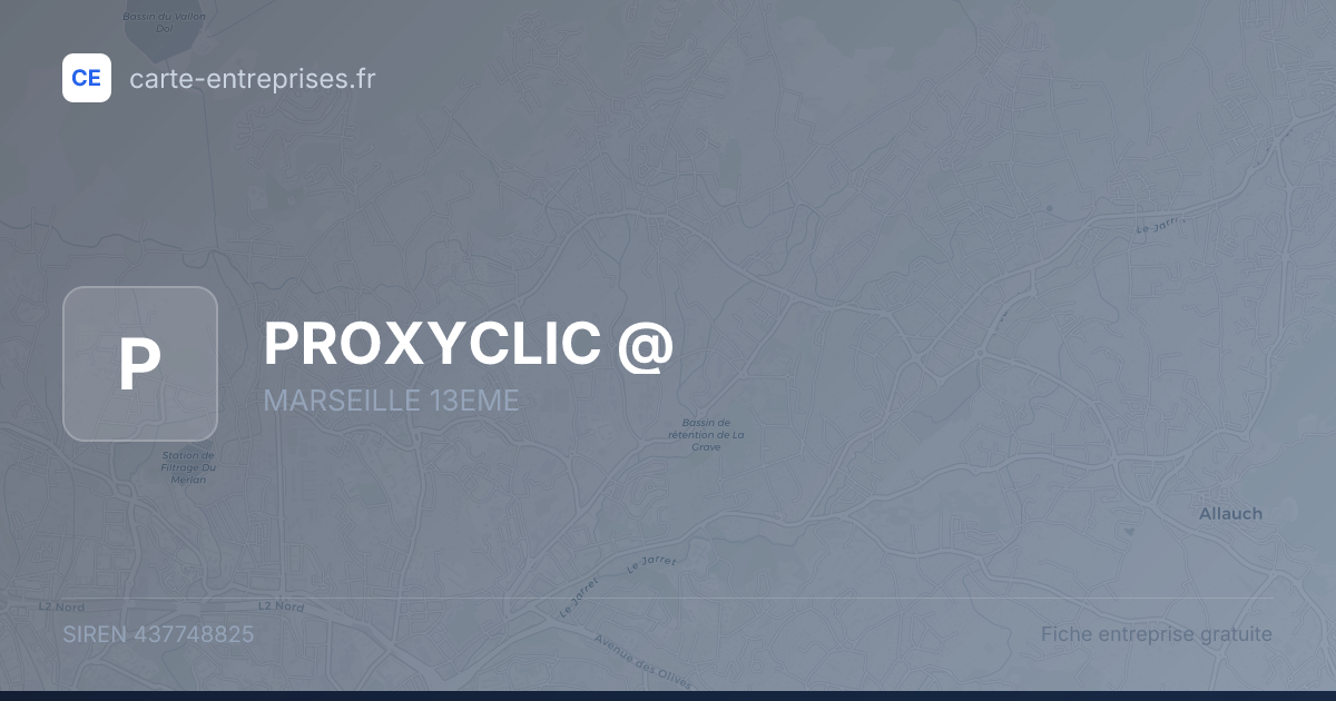 PROXYCLIC @ — 437748825 — fiche entreprise