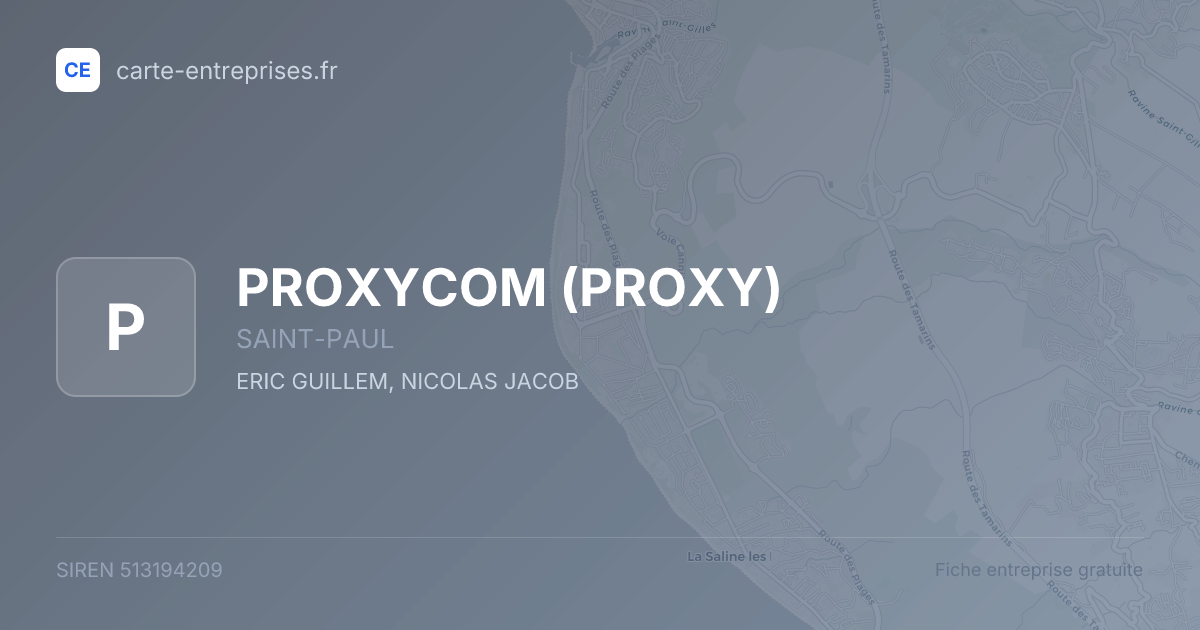 PROXYCOM (PROXY) — 513194209 — fiche entreprise