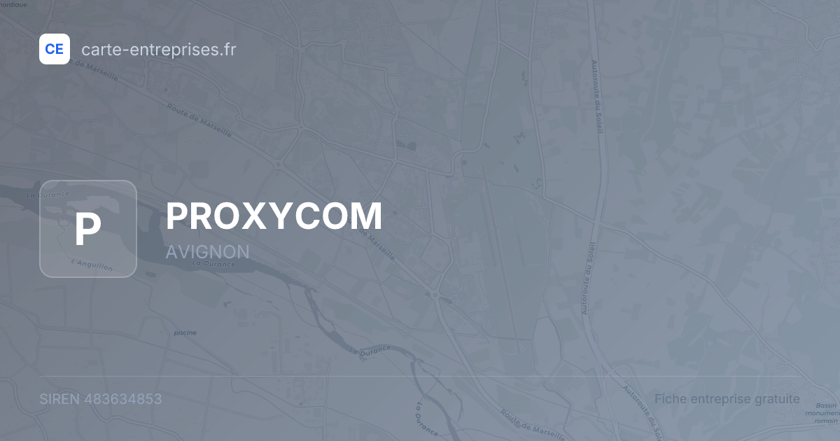 PROXYCOM — 483634853 — fiche entreprise