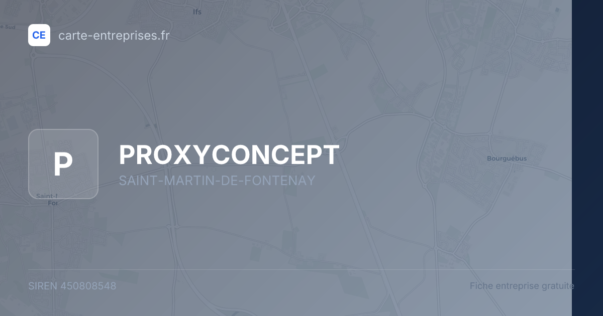 PROXYCONCEPT — 450808548 — fiche entreprise
