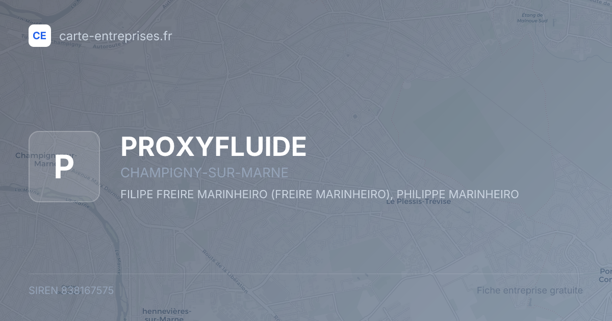 PROXYFLUIDE — 838167575 — fiche entreprise