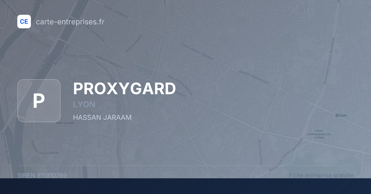 PROXYGARD — 811910769 — fiche entreprise