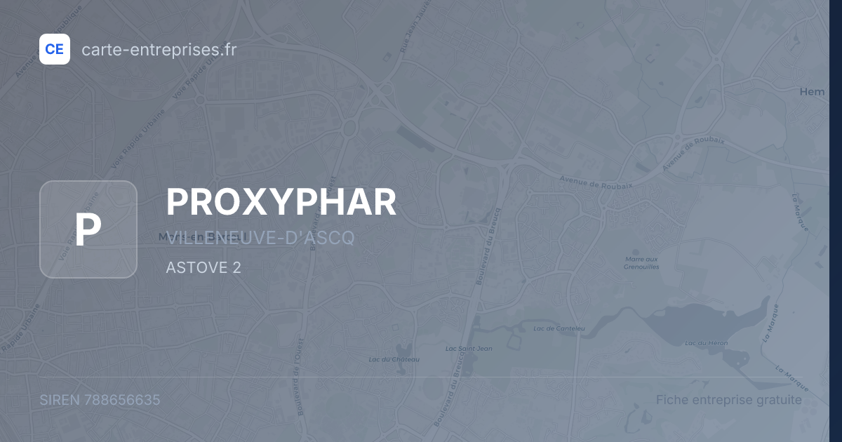 PROXYPHAR — 788656635 — fiche entreprise