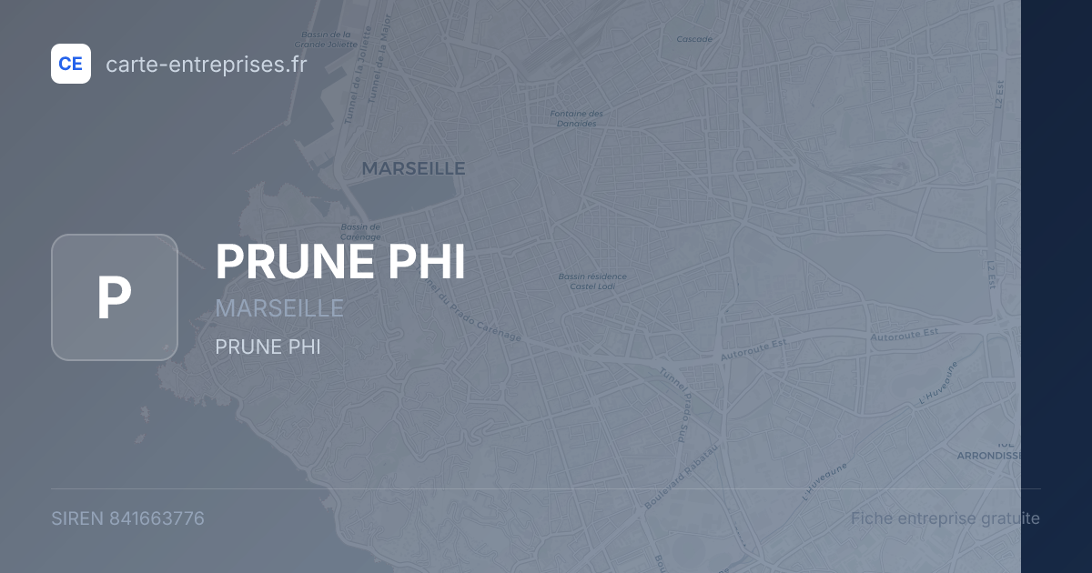 PRUNE PHI — 841663776 — fiche entreprise