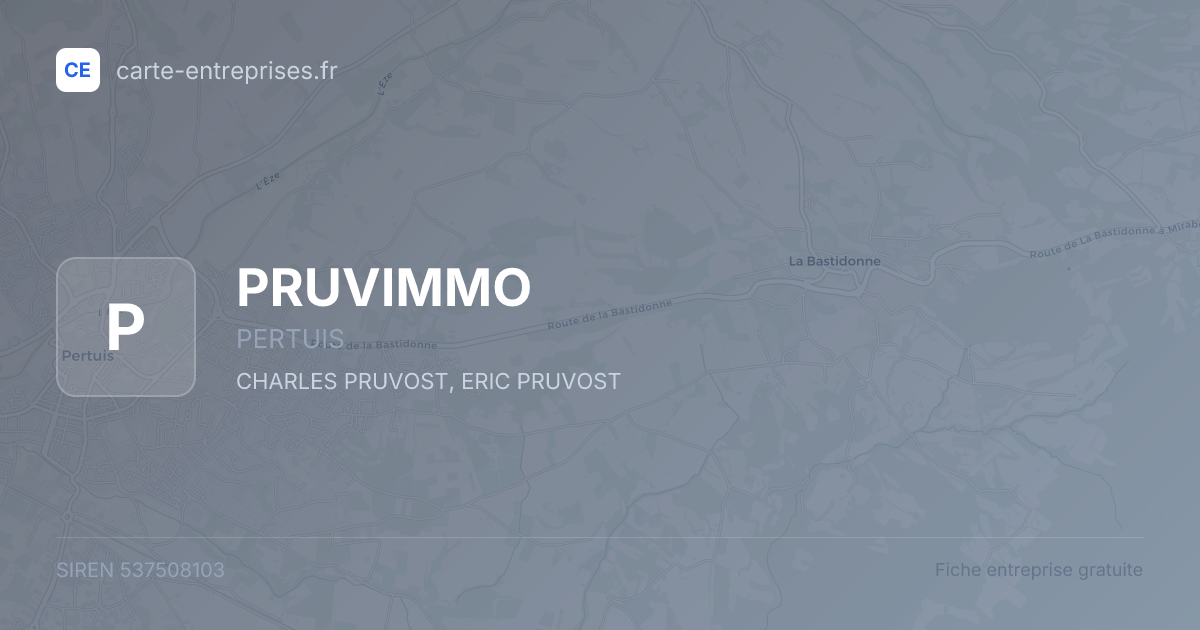 PRUVIMMO — 537508103 — fiche entreprise