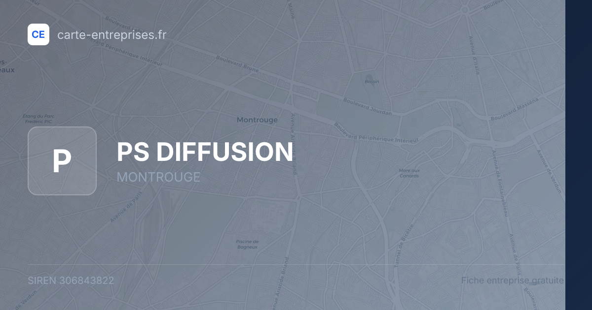 PS DIFFUSION — 306843822 — fiche entreprise