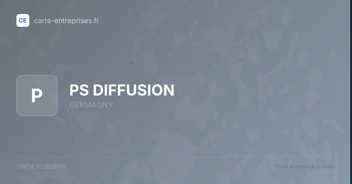 PS DIFFUSION — 353828510 — fiche entreprise