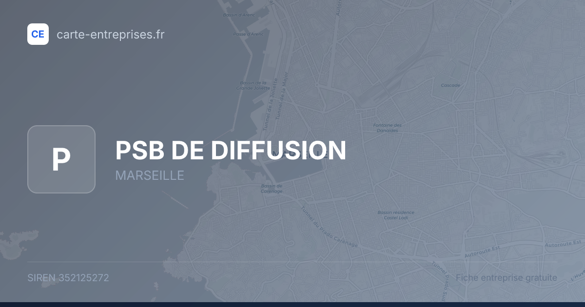 PSB DE DIFFUSION — 352125272 — fiche entreprise