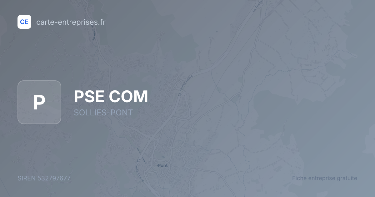PSE COM — 532797677 — fiche entreprise