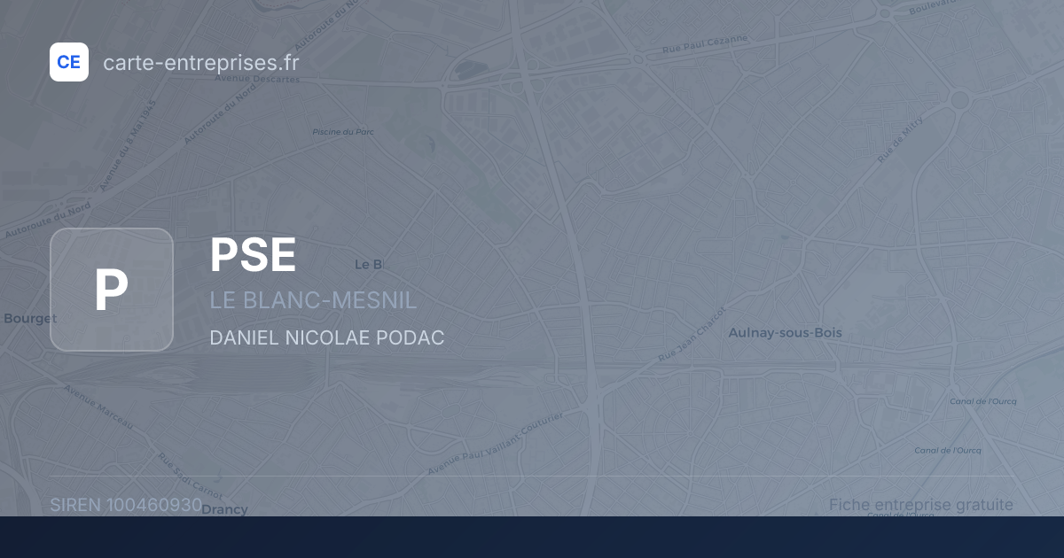 PSE — 100460930 — fiche entreprise