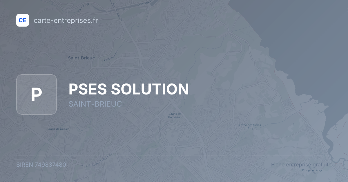 PSES SOLUTION — 749837480 — fiche entreprise