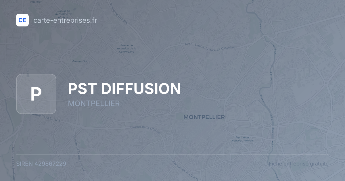 PST DIFFUSION — 429867229 — fiche entreprise
