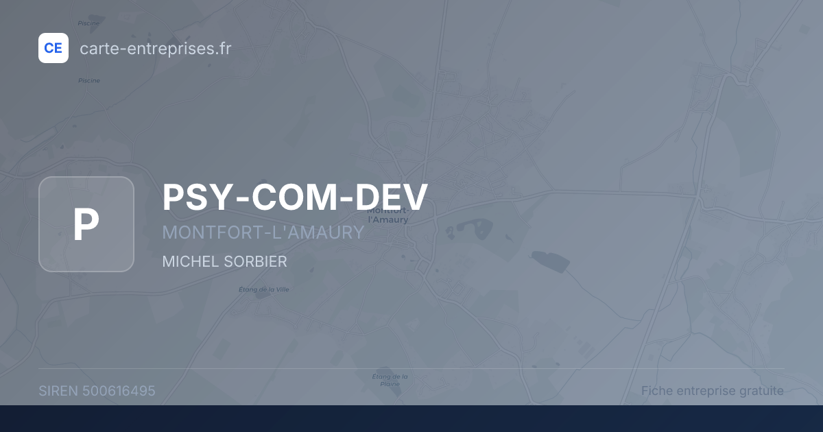 PSY-COM-DEV — 500616495 — fiche entreprise