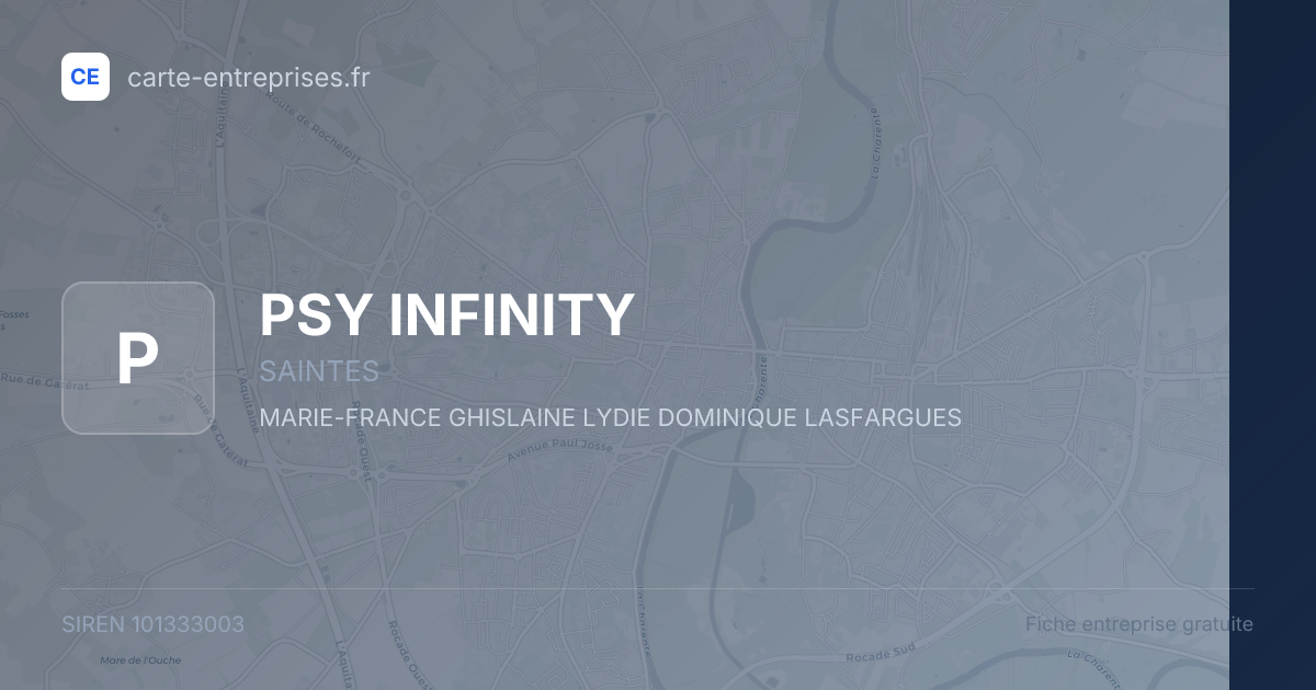 PSY INFINITY — 101333003 — fiche entreprise