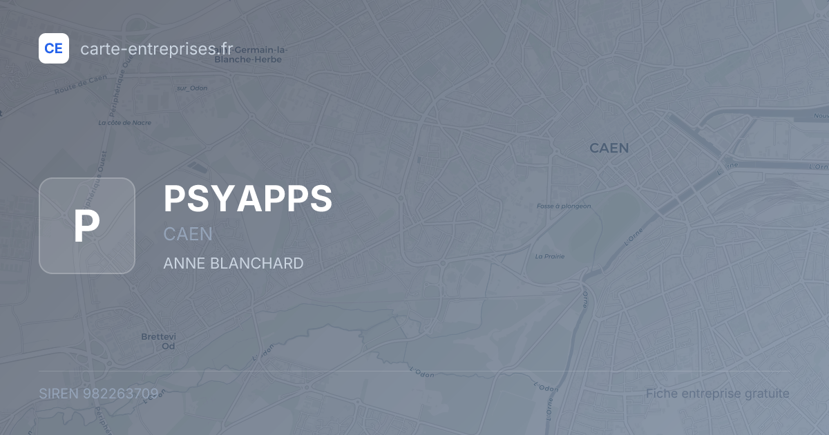 PSYAPPS — 982263709 — fiche entreprise