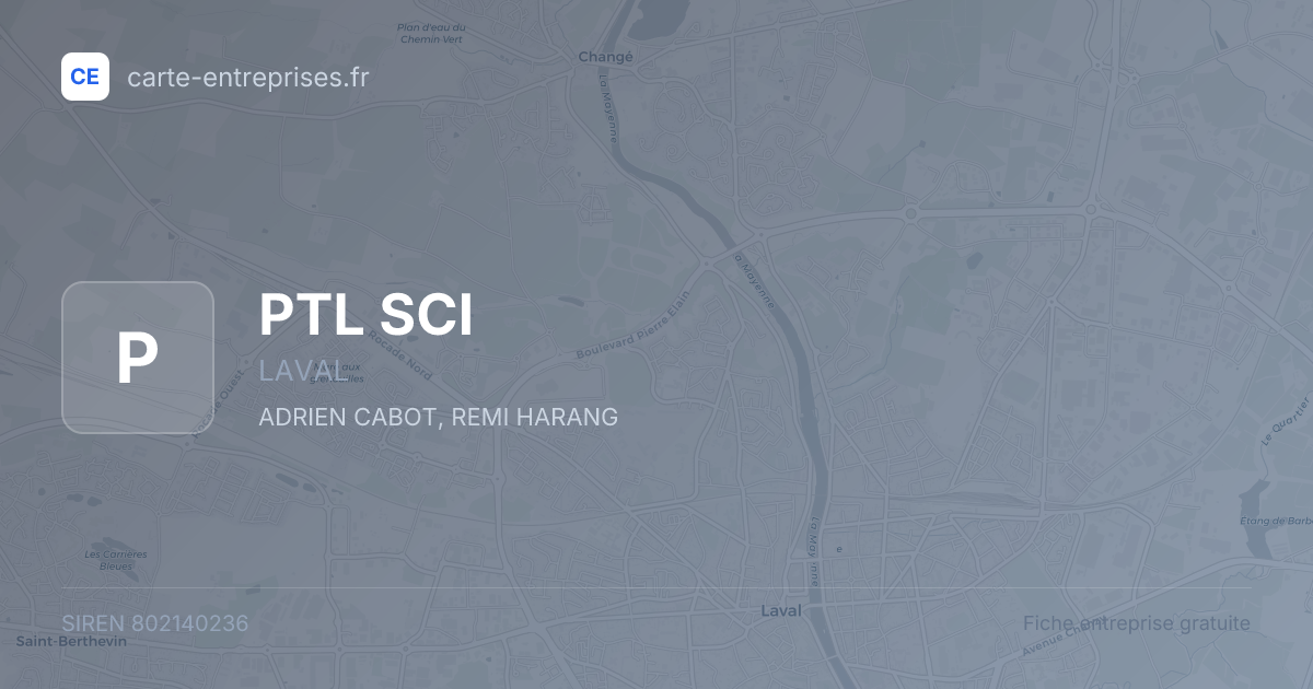 PTL SCI — 802140236 — fiche entreprise