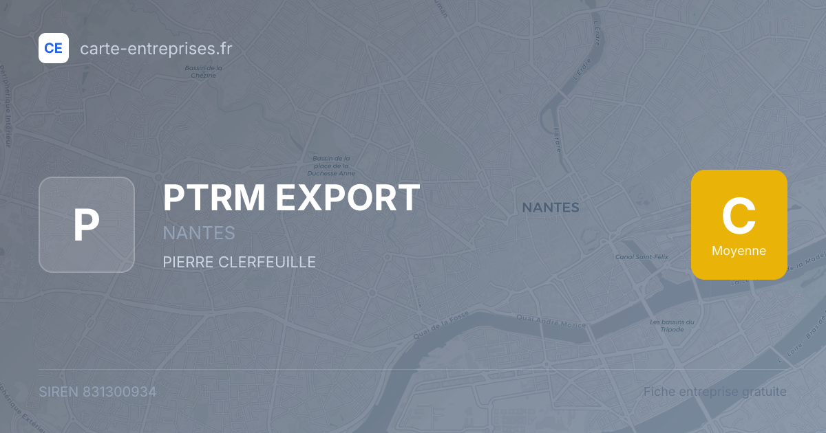 PTRM EXPORT — 831300934 — fiche entreprise