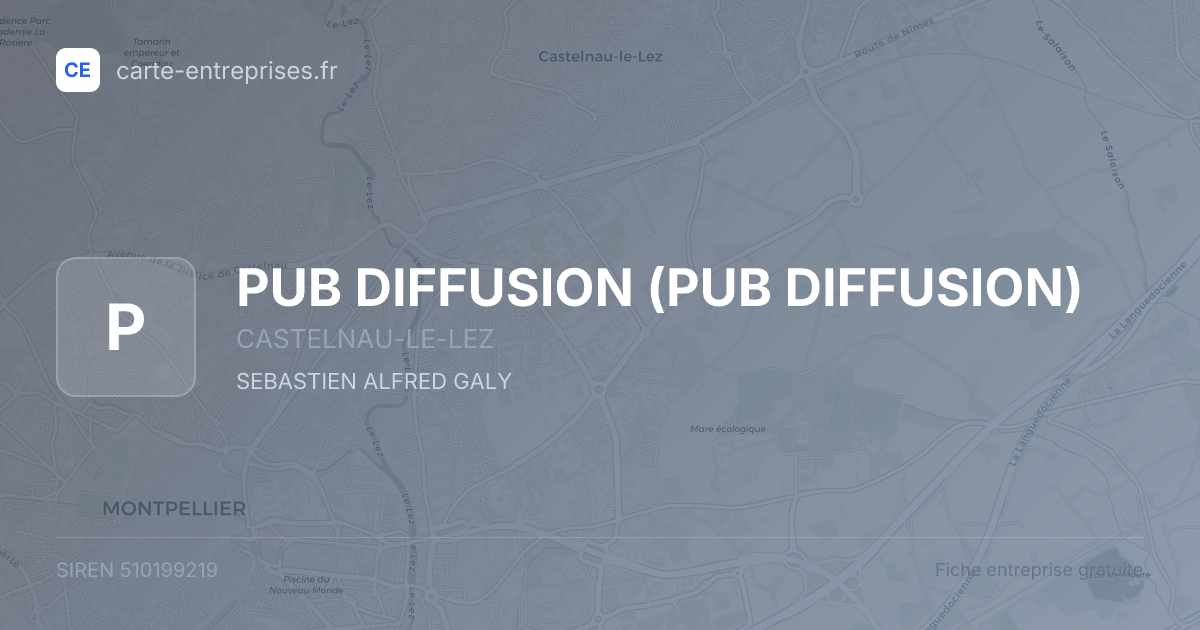 PUB DIFFUSION — 510199219 — fiche entreprise